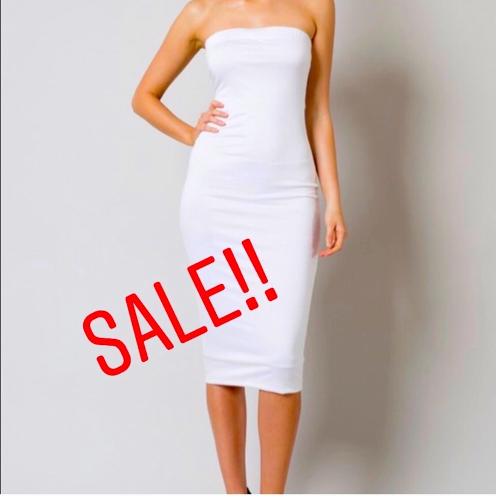 Bodycon midi tube dress